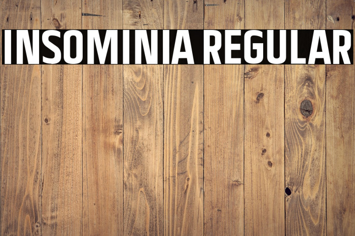 Insominia Regular Example 2