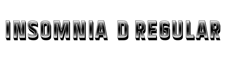 Insomnia 3D Regular  免费字体下载