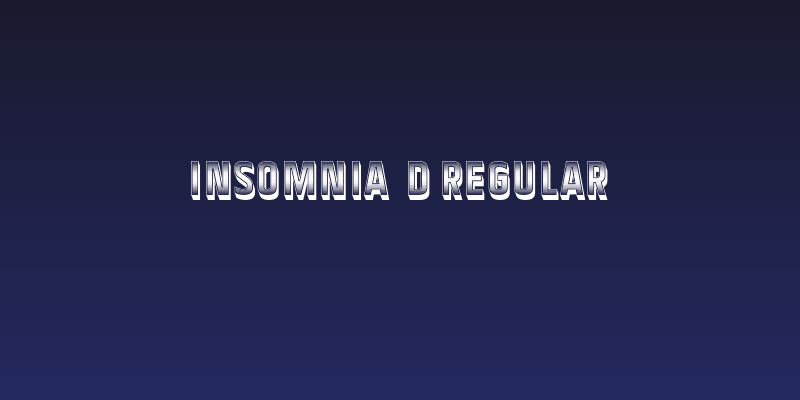 Insomnia 3D Regular Social Header