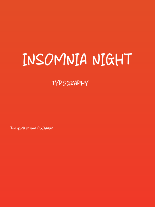 Insomnia Night Poster