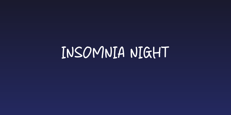 Insomnia Night Social Header