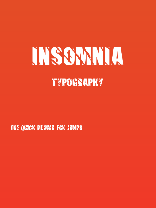 Insomnia Poster