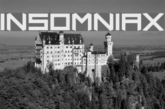 Insomniax Font examples
