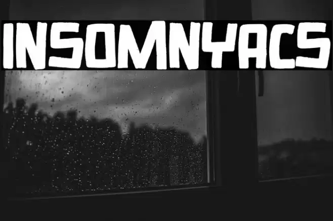 Insomnyacs Font examples