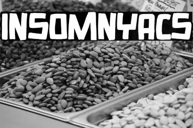 Insomnyacs Font examples