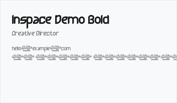 Inspace Demo Bold Business Card