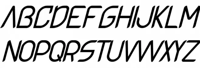 Inspace Demo Italic फ़ॉन्ट अपरकेस