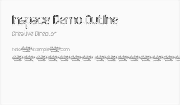 Inspace Demo Outline Business Card