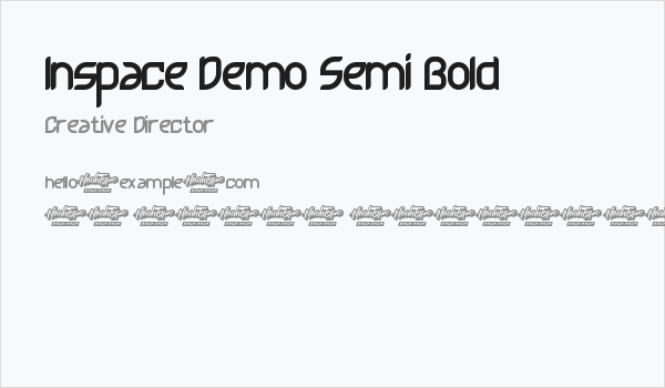 Inspace Demo Semi Bold Business Card