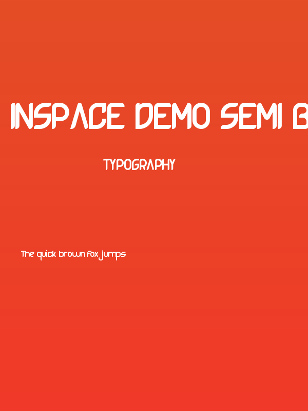 Inspace Demo Semi Bold Poster