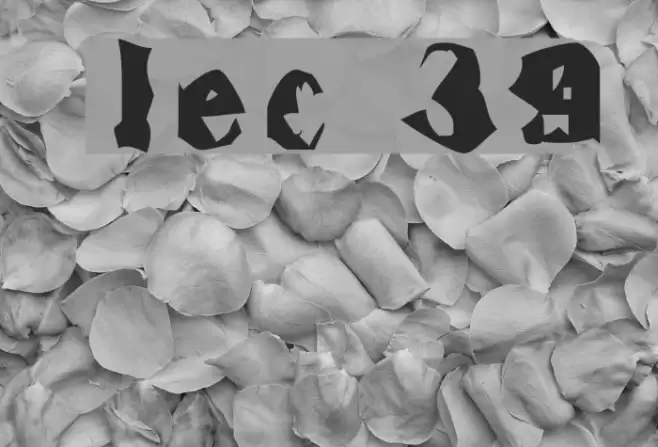 Inspector 39 Font examples