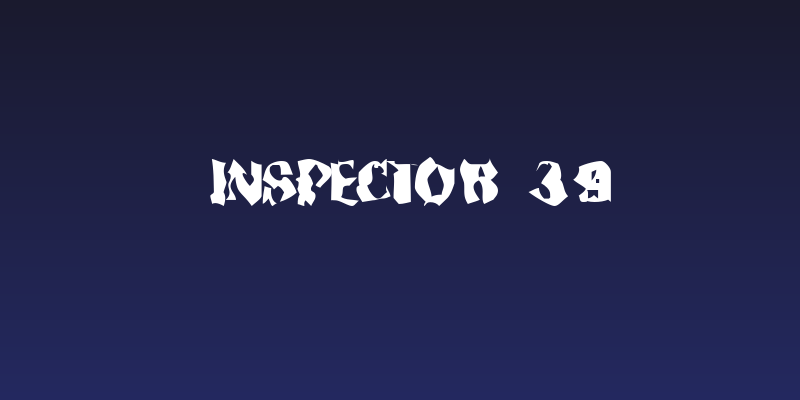 Inspector 39 Social Header