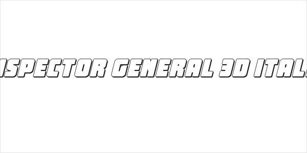 Inspector General 3D Italic Logo