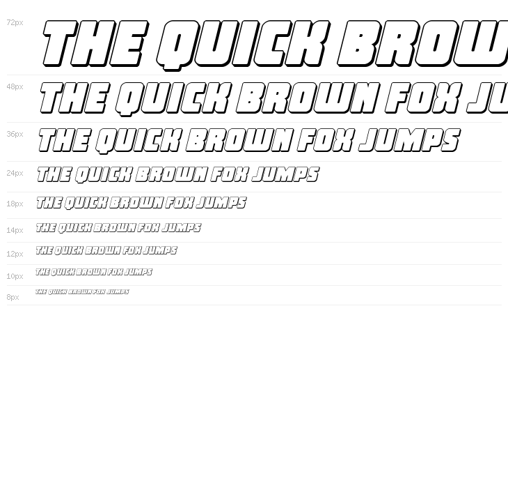 Inspector General 3D Italic Waterfall