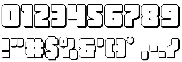 Inspector General 3D Font OTHER CHARS