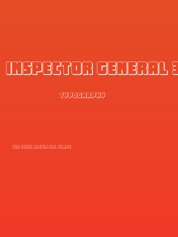 Inspector General 3D Poster