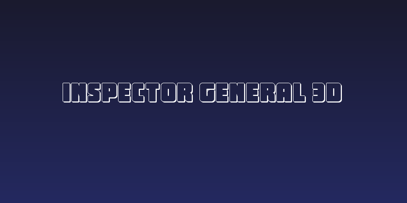 Inspector General 3D Social Header