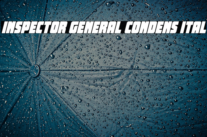 Inspector General Condens Ital Example 1