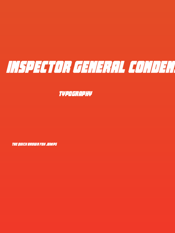 Inspector General Condens Ital Poster