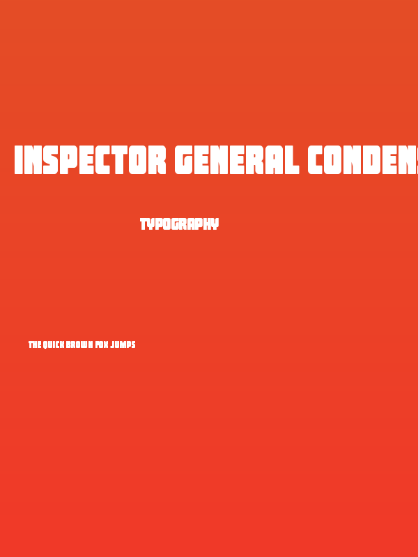Inspector General Condensed Poster