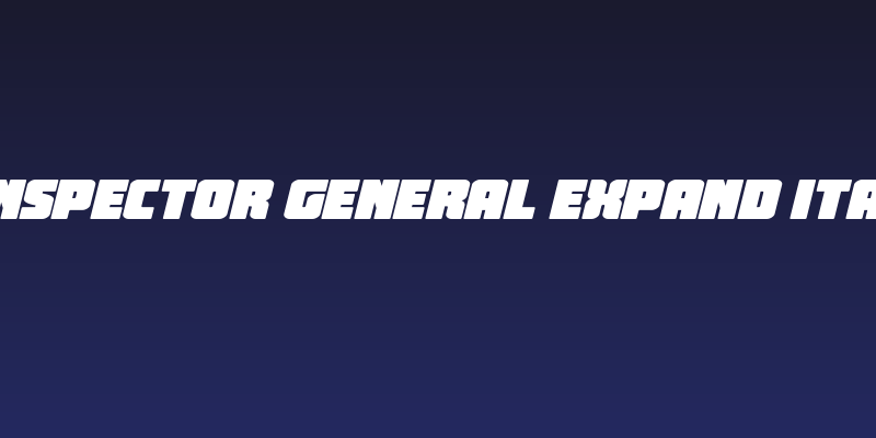 Inspector General Expand Ital Social Header