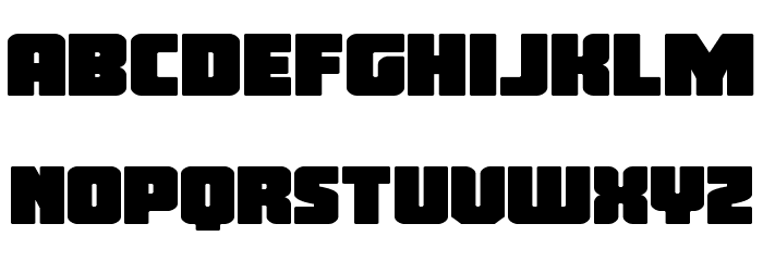 Inspector General Expanded Font LOWERCASE