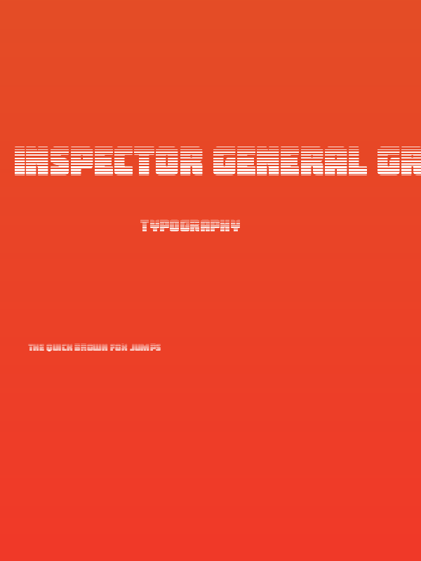 Inspector General Gradient Poster