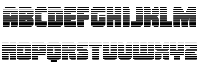 Inspector General Gradient Font LOWERCASE