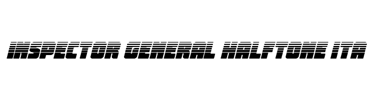 Inspector General Halftone Ita  font caratteri gratis