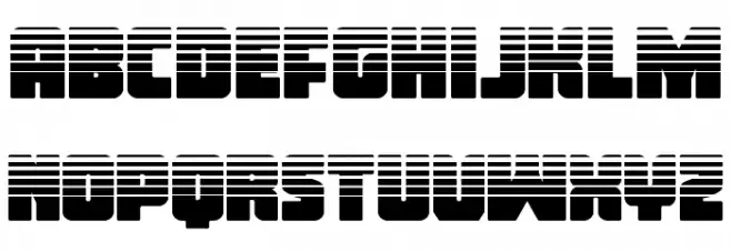 Inspector General Halftone Caratteri MAIUSCOLE