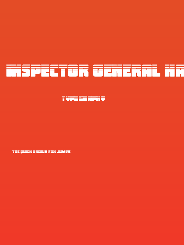 Inspector General Halftone Poster