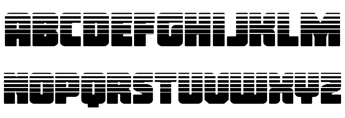 Inspector General Halftone Font LOWERCASE