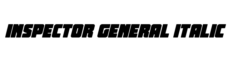Inspector General Italic  नि: शुल्क फ़ॉन्ट्स डाउनलोड