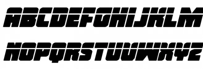 Inspector General Laser Italic フォント 大文字
