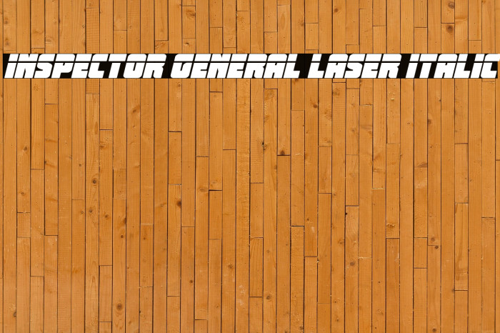Inspector General Laser Italic Example 3