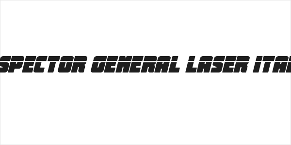 Inspector General Laser Italic Logo