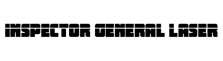 Inspector General Laser  Free Fonts Download