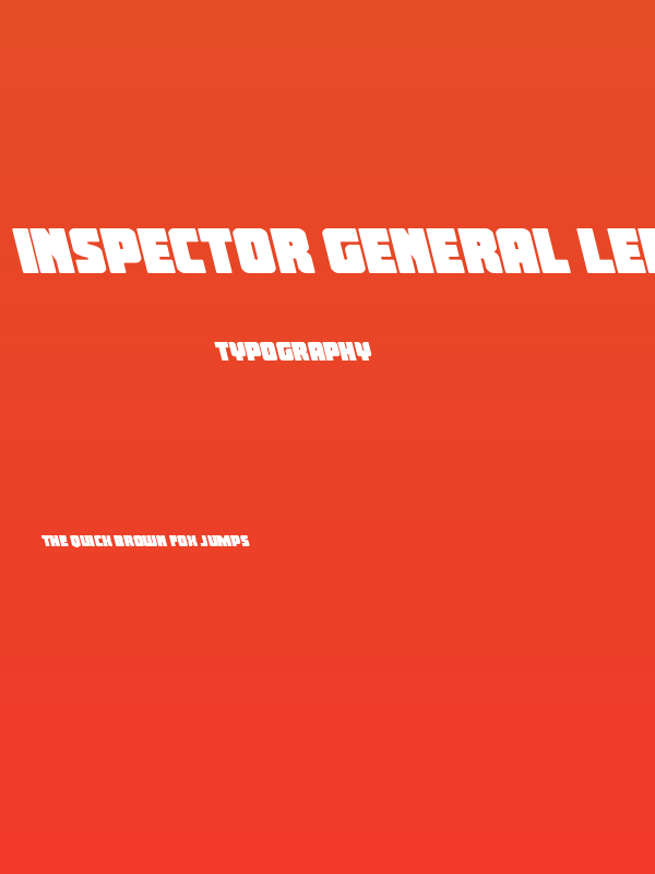 Inspector General Leftalic Poster