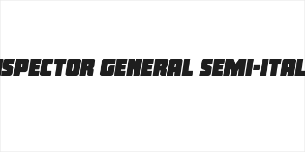 Inspector General Semi-Italic Logo