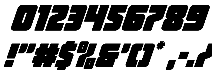Inspector General Super-Italic Font OTHER CHARS