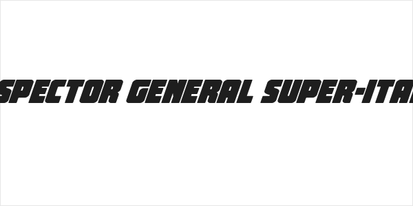 Inspector General Super-Italic Logo