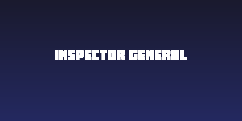Inspector General Social Header
