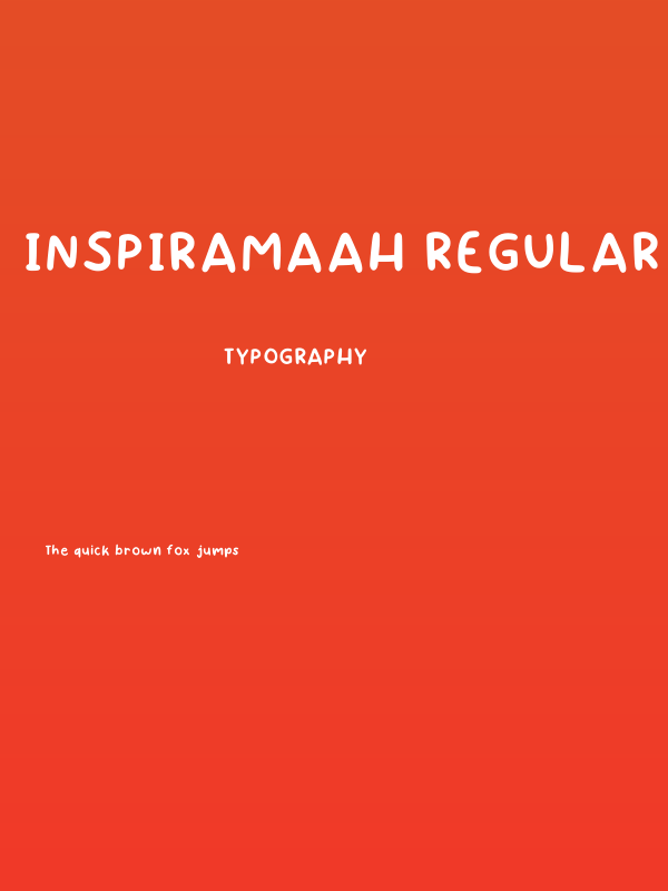 Inspiramaah Regular Poster