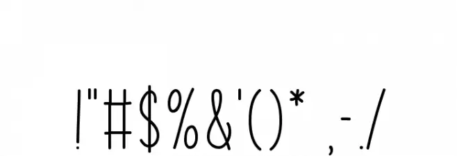Inspire Me Font OTHER CHARS