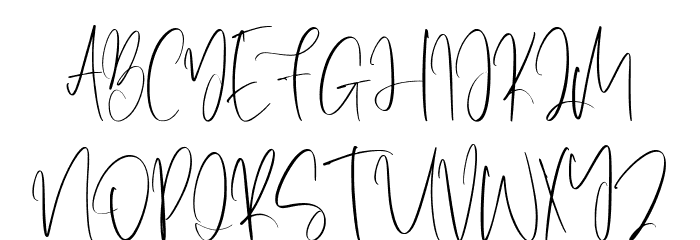 Inspiring Font UPPERCASE