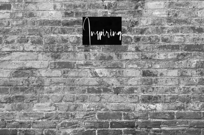 Inspiring फ़ॉन्ट examples