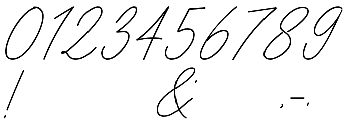 Insta Story Signature Font OTHER CHARS