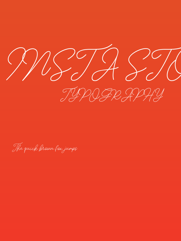 Insta Story Signature Poster