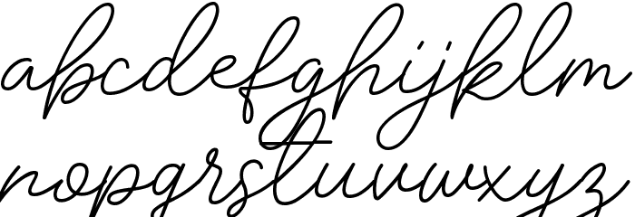 Insta Story Signature Font LOWERCASE