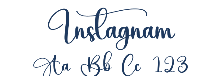 Instagnam Font Preview